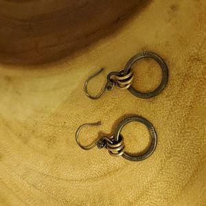 Gold and silver handmade earrings